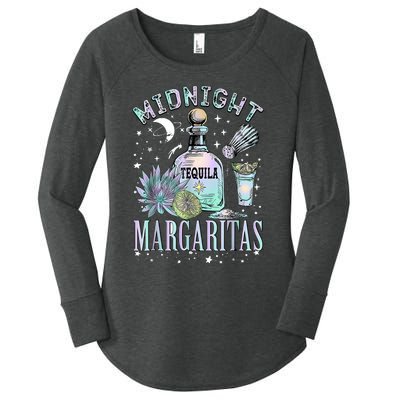 Midnight Margaritas Practical Magic Halloween Cocktails Women's Perfect Tri Tunic Long Sleeve Shirt