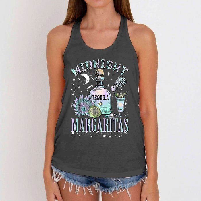 Midnight Margaritas Practical Magic Halloween Cocktails Women's Knotted Racerback Tank