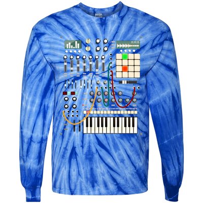 Modern Music Producer And Electronic Musician Gift Tie-Dye Long Sleeve Shirt