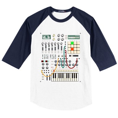 Modern Music Producer And Electronic Musician Gift Baseball Sleeve Shirt