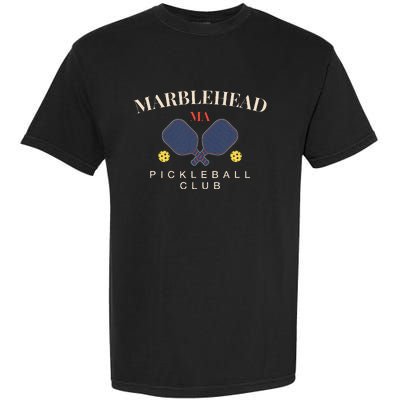 Marblehead Ma Pickleball Club For Paddle Lovers Garment-Dyed Heavyweight T-Shirt