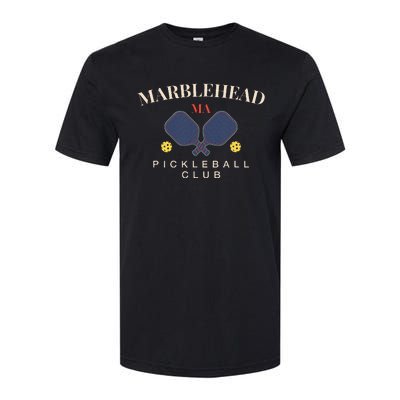 Marblehead Ma Pickleball Club For Paddle Lovers Softstyle® CVC T-Shirt