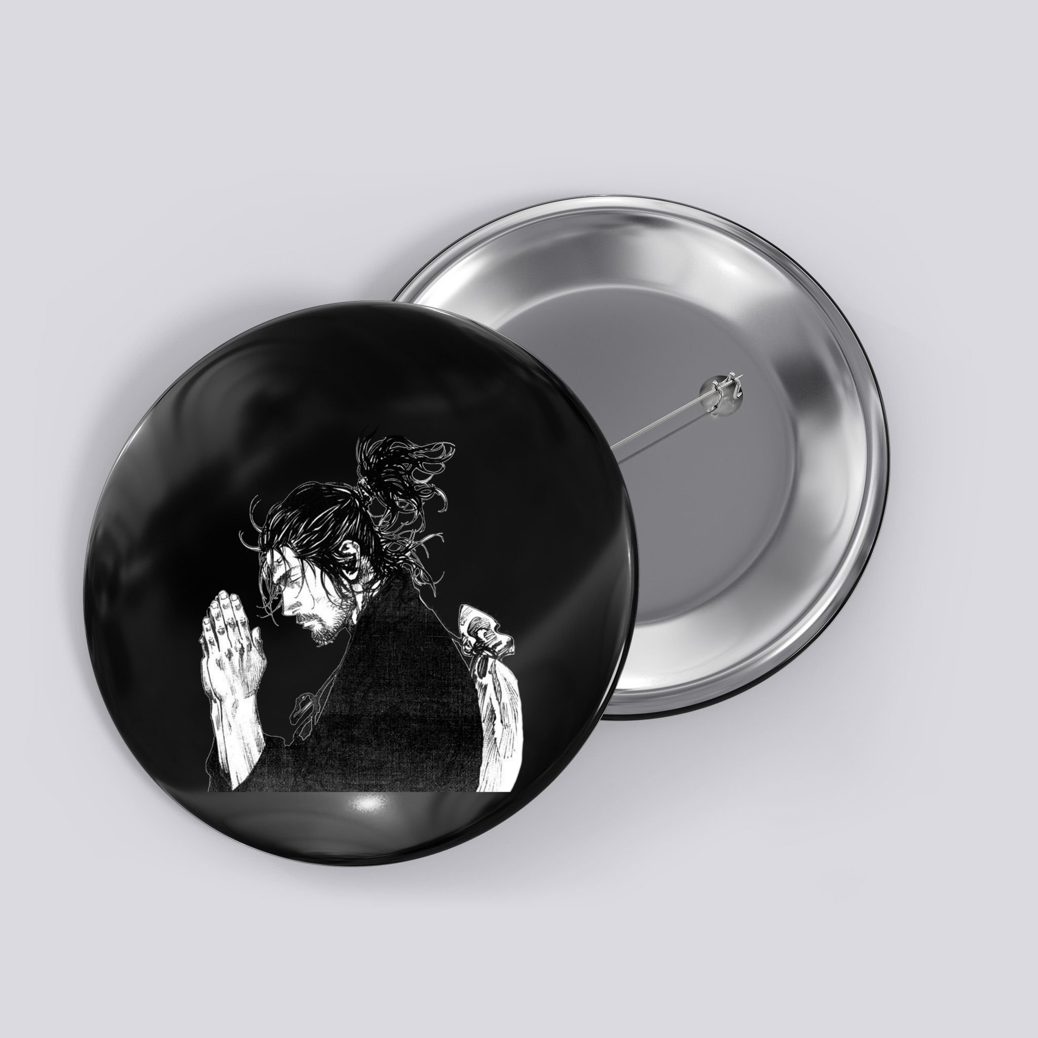 Miyamoto Musashi Praying Button