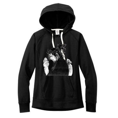 Miyamoto Musashi Praying Women's Fleece Hoodie