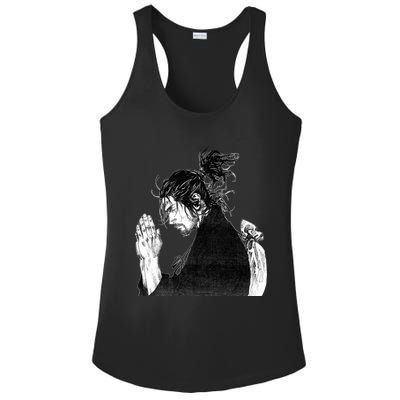 Miyamoto Musashi Praying Ladies PosiCharge Competitor Racerback Tank