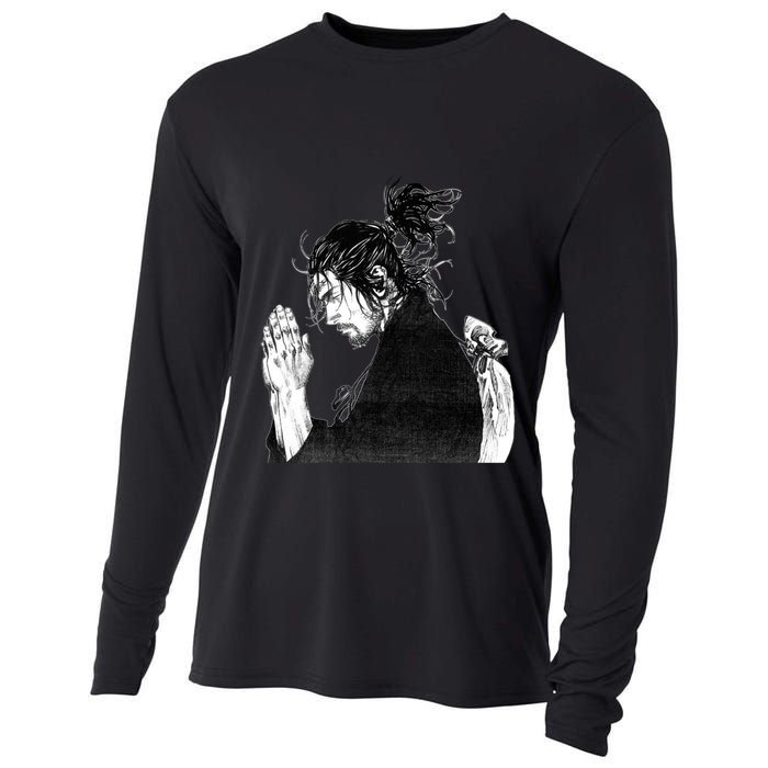Miyamoto Musashi Praying Cooling Performance Long Sleeve Crew