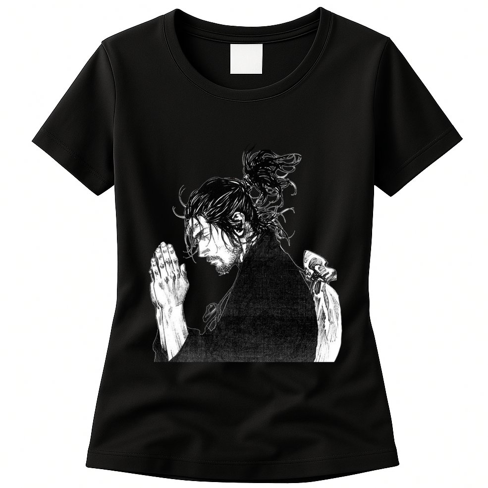 Miyamoto Musashi Praying Womens T-Shirt