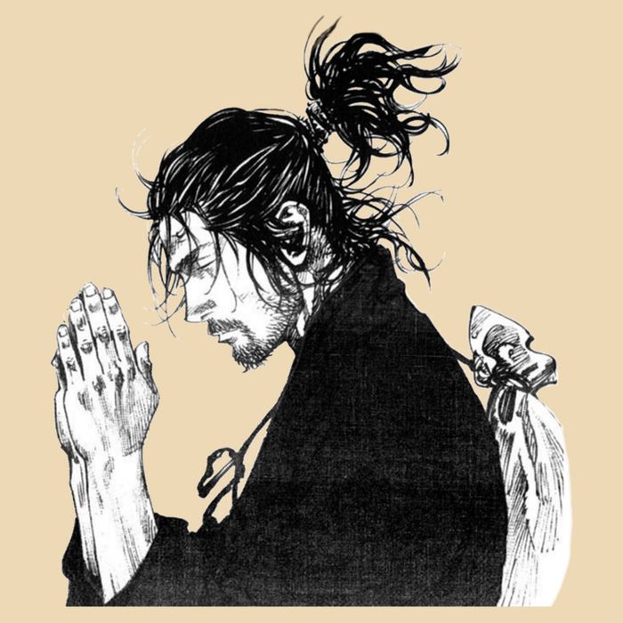 Miyamoto Musashi Praying Zip Tote Bag