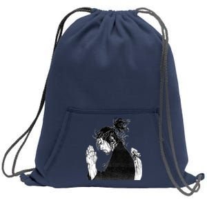 Miyamoto Musashi Praying Sweatshirt Cinch Pack Bag