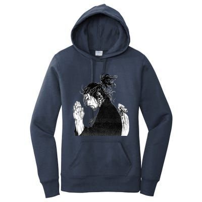 Miyamoto Musashi Praying Women's Pullover Hoodie