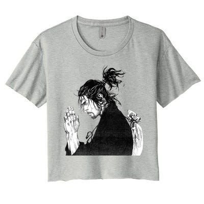 Miyamoto Musashi Praying Women's Crop Top Tee