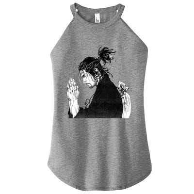 Miyamoto Musashi Praying Women’s Perfect Tri Rocker Tank