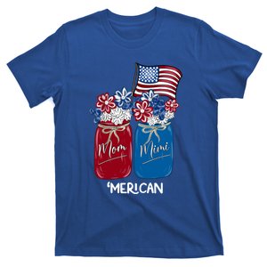 Mom Mimi Patriotic Flower American Flag Memorial Day Gift T-Shirt