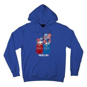 Mom Mimi Patriotic Flower American Flag Memorial Day Gift Tall Hoodie