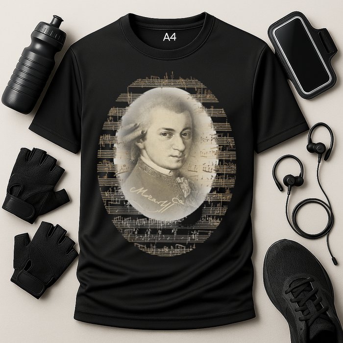 Mozart Mozart Portrait Classical Music Lover Gift Cooling Performance Crew T-Shirt