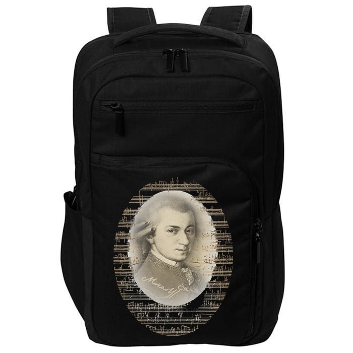 Mozart Mozart Portrait Classical Music Lover Gift Impact Tech Backpack