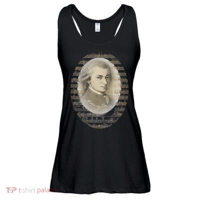 Mozart Mozart Portrait Classical Music Lover Gift Ladies Essential Flowy Tank