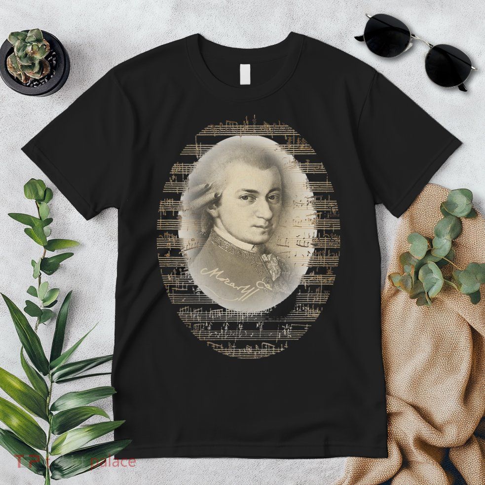 Mozart Mozart Portrait Classical Music Lover Gift Premium T-Shirt
