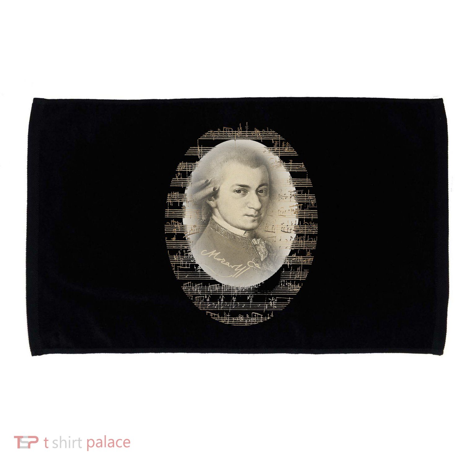 Mozart Mozart Portrait Classical Music Lover Gift Microfiber Hand Towel
