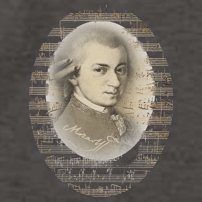 Mozart Mozart Portrait Classical Music Lover Gift Vector Backpack