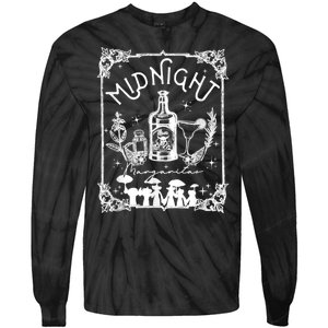 Midnight Margaritas Practical Magic Halloween Cocktails Tie-Dye Long Sleeve Shirt