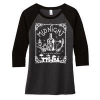 Midnight Margaritas Practical Magic Halloween Cocktails Women's Tri-Blend 3/4-Sleeve Raglan Shirt