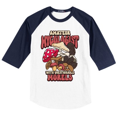 Morels Mushroom Picker Mushroom Farmer Mushroom Baseball Sleeve Shirt