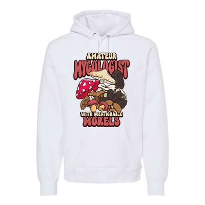 Morels Mushroom Picker Mushroom Farmer Mushroom Premium Hoodie