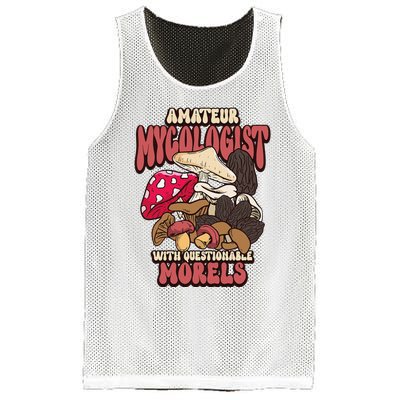 Morels Mushroom Picker Mushroom Farmer Mushroom Mesh Reversible Basketball Jersey Tank