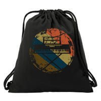 Music Musician Pianist Vintage Keyboard Player Piano Drawstring Bag