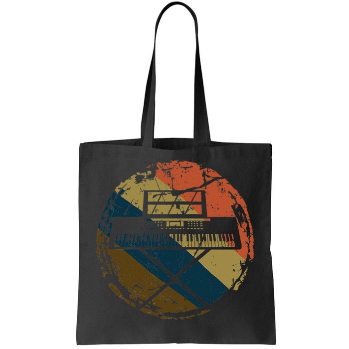 Music Musician Pianist Vintage Keyboard Player Piano Tote Bag