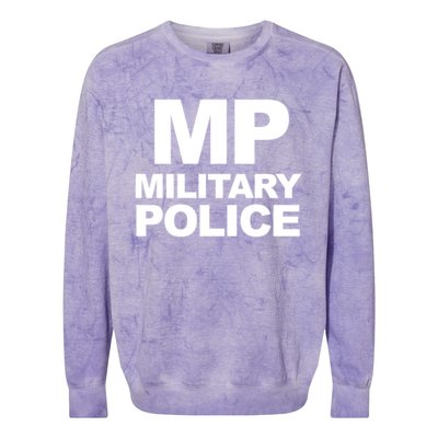 Mp Military Police Law Enforcet Military Police Gift Colorblast Crewneck Sweatshirt