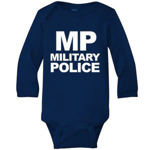 Mp Military Police Law Enforcet Military Police Gift Baby Long Sleeve Bodysuit