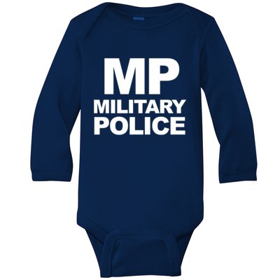 Mp Military Police Law Enforcet Military Police Gift Baby Long Sleeve Bodysuit