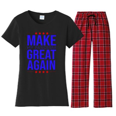 Make My Pancreas Great Again Diabetes Socks T1D Awareness Women's Flannel Pajama Set