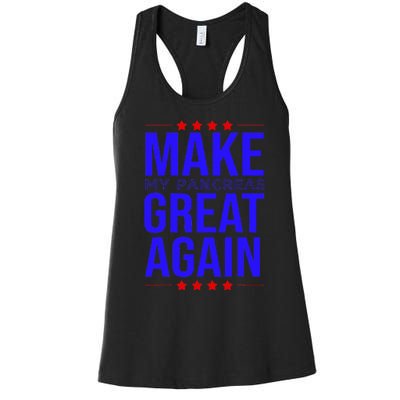 Make My Pancreas Great Again Diabetes Socks T1D Awareness Women's Racerback Tank