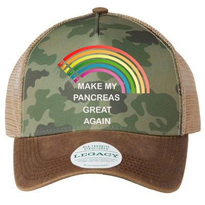 Make My Pancreas Great Diabetes Awareness Gift Legacy Tie Dye Trucker Hat