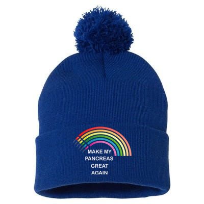 Make My Pancreas Great Diabetes Awareness Gift Pom Pom 12in Knit Beanie