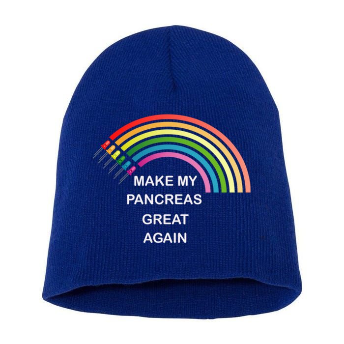 Make My Pancreas Great Diabetes Awareness Gift Short Acrylic Beanie