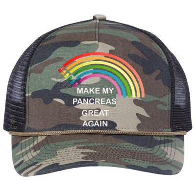 Make My Pancreas Great Diabetes Awareness Gift Retro Rope Trucker Hat Cap