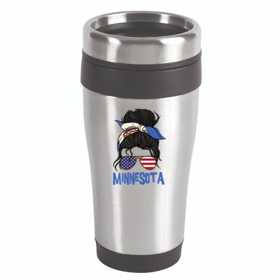Minnesota Minnesota Proud State Flag 16oz Travel Tumbler