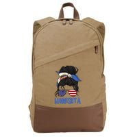 Minnesota Minnesota Proud State Flag Cotton Canvas Backpack