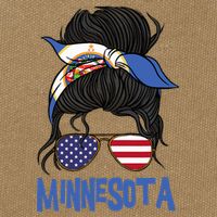 Minnesota Minnesota Proud State Flag Cotton Canvas Backpack