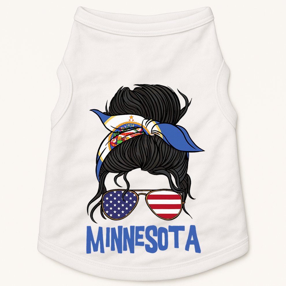 Minnesota Minnesota Proud State Flag Doggie Tank