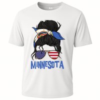 Minnesota Minnesota Proud State Flag Cooling Performance Crew T-Shirt