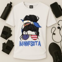 Minnesota Minnesota Proud State Flag Cooling Performance Crew T-Shirt