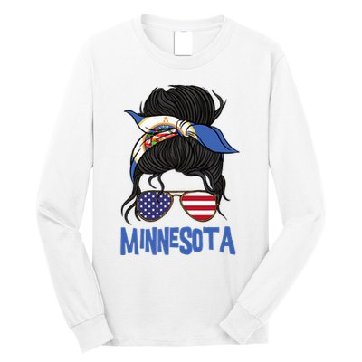 Minnesota Minnesota Proud State Flag Long Sleeve Shirt