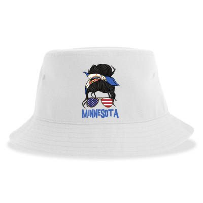 Minnesota Minnesota Proud State Flag Sustainable Bucket Hat