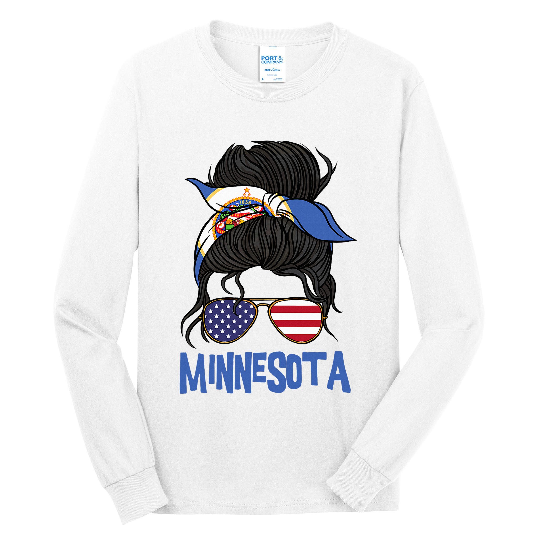 Minnesota Minnesota Proud State Flag Tall Long Sleeve T-Shirt