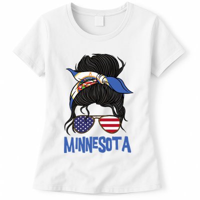 Minnesota Minnesota Proud State Flag Womens T-Shirt